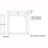 HybriWell slide adhesive sealing chambers