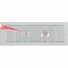 Microscope slide-wells