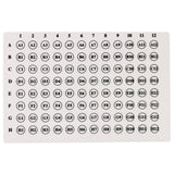 Well orienter film stickers, 96-well plates