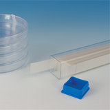 Breathe-Easy sealing strips for petri dishes