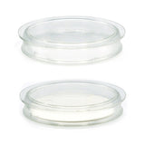 Petri dishes with absorbent pads, one-handed opening