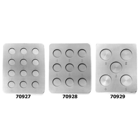 Round cavity silicone moulds (EMS)