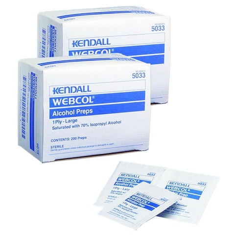 Webcol alcohol prep wipes