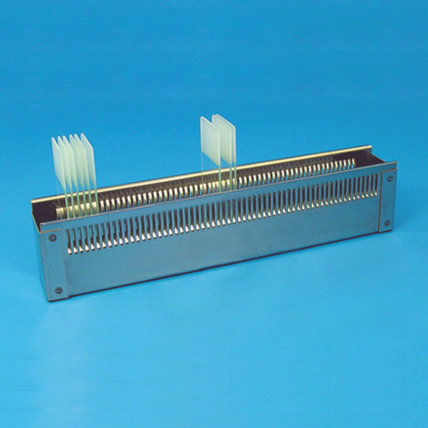 Stainless steel vertical slide tray, 60 slides