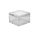 Glass staining dishes with glass and stainless steel lids