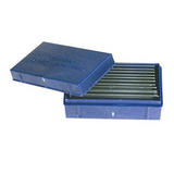 Carolina blue slide box, PS