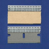 Carbon steel razor blades, washed, single edge