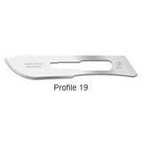 Swann-Morton scalpel blades, stainless steel, sterile (EMS)