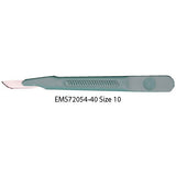 Lance disposable scapel, Sterile, green handle