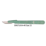 Lance disposable scapel, Sterile, green handle