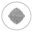 Circle gridded etched coverslip
