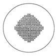 Circle gridded etched coverslip, german glass