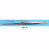 Curved and straight forceps, serrated tips