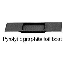 Pyrolytic graphite foil boat