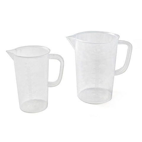 Graduated measuring jugs, PP