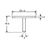 SEM specimen mounts for AMRAY 1000-1200, pin mount