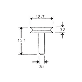 SEM specimen mounts for AMRAY-1400, pin mount