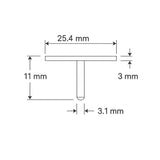 SEM medium specimen mounts, pin mount (EMS)