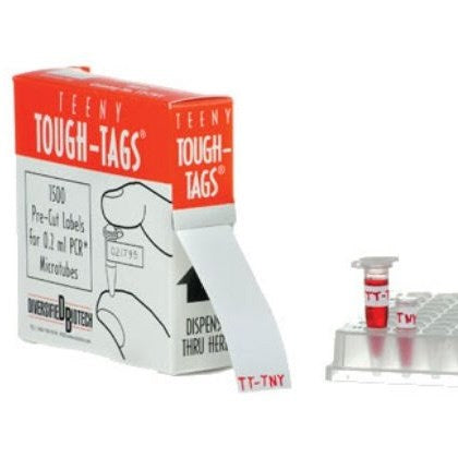 Write-on Teeny Tough-Tags labels, rolls (EMS)