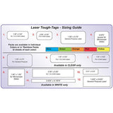 Laser Teeny Tough-Tags labels, sheets (EMS)