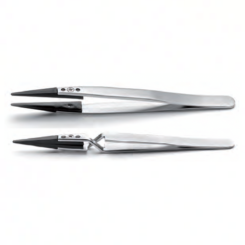 EMS plastic replaceable tip tweezers, style 2A