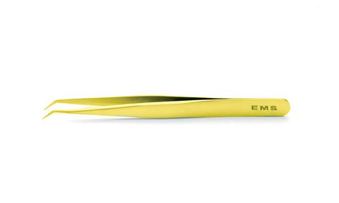 EMS gold plated tweezers, style 3CB