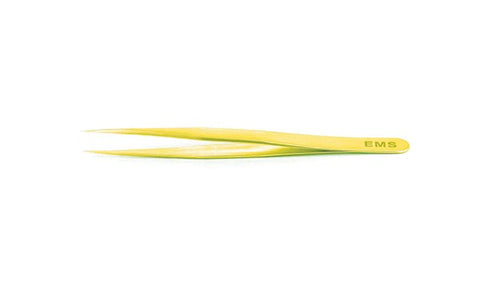 EMS gold plated tweezers, style 3