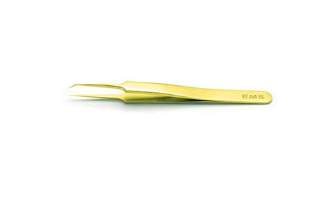 EMS gold plated tweezers, style 5TTH