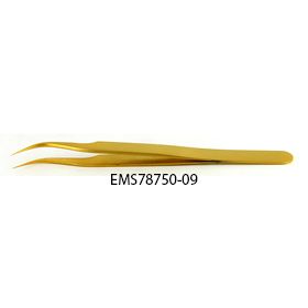 EMS gold plated tweezers, style 7