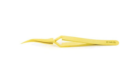 EMS gold plated tweezers, style 7X