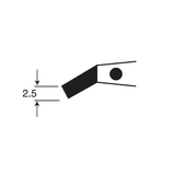 EMS carbon fibre soft tip tweezers, style 53