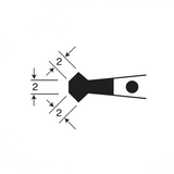 EMS carbon fibre soft tip tweezers, style 54