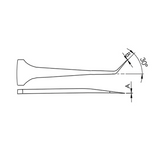 EMS high precision DLC tweezers, style 5B