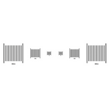 Critical dimension magnification standards, X-axis
