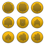 Universal multi-element microanalysis standard blocks, brass