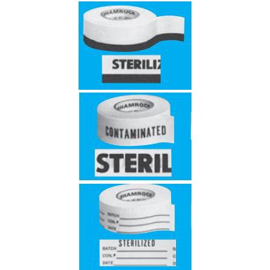 Steam autoclave imprinted indicator tape, 25.4mm wide