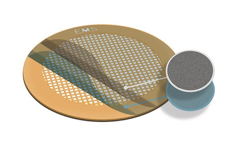 Formvar on carbon film coated grids, thin square mesh