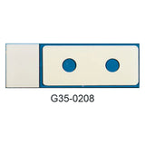 PTFE printed microscope slides, round wells