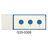 PTFE printed microscope slides, round wells