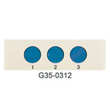 PTFE printed microscope slides, round wells