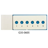 PTFE printed microscope slides, round wells