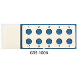 PTFE printed microscope slides, round wells