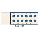 PTFE printed microscope slides, round wells