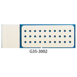 PTFE printed microscope slides, round wells