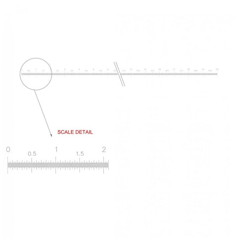 PS5 stage micrometers, 20mm x 0.01mm divisions (EMS)