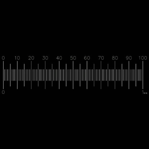 S78 stage micrometers, 1mm x 0.01mm divisions (EMS)