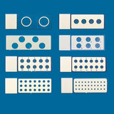 PTFE printed microscope slides, round wells
