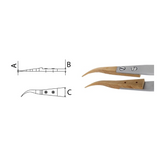 Dumont tweezers style WA1, replaceable buxus tips (EMS)
