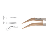Dumont tweezers style WA1, replaceable buxus tips (EMS)