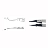 Dumont tweezers style WA1, replaceable ESD tips (EMS)